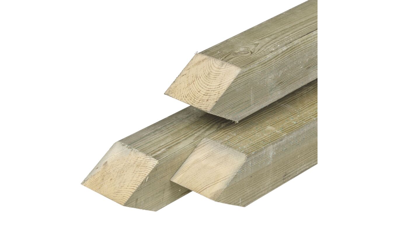 Tuinhek paal geimpregneerd hout 8.8x8.8x150cm