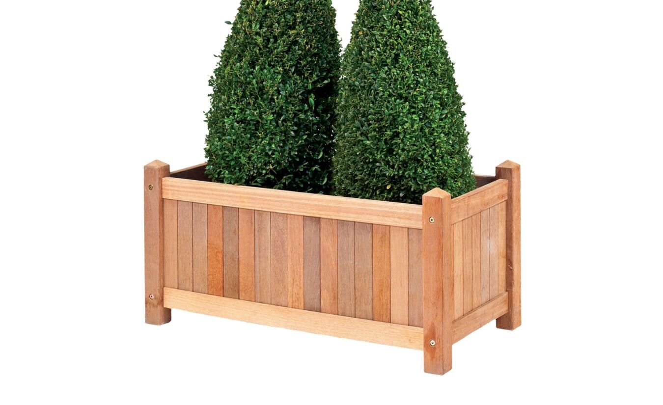 Plantenbak Sulawesi klein teak 70x35x37cm