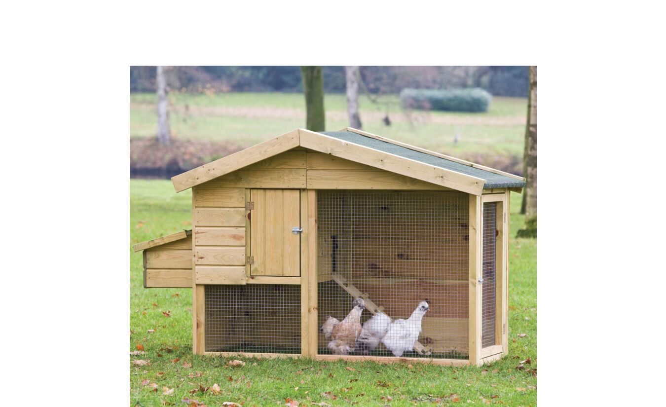 Vuren geimpregneerd kippenhok Barnevelder 218x78x136cm