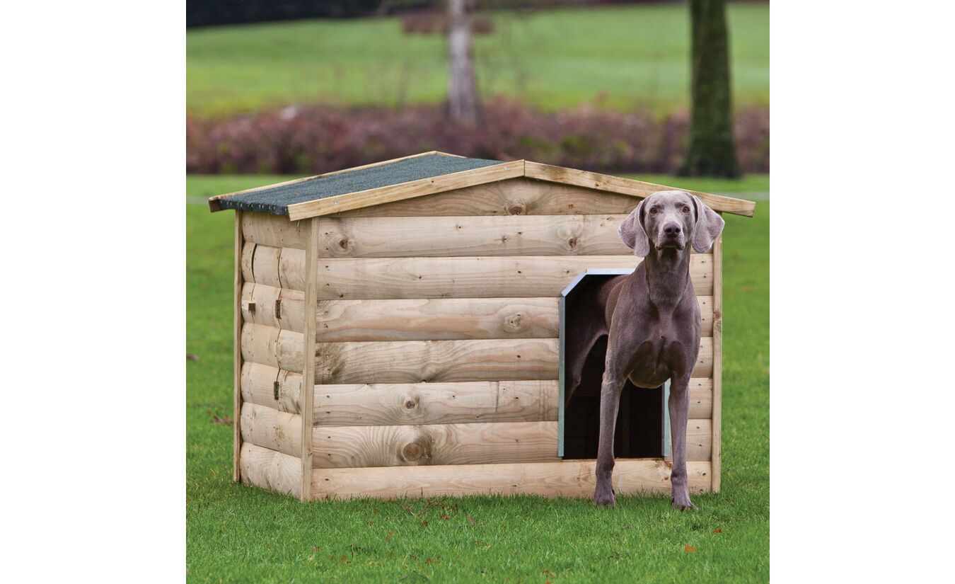 Vuren geimpregneerd hondenhok Labrador 118.5x86x93cm