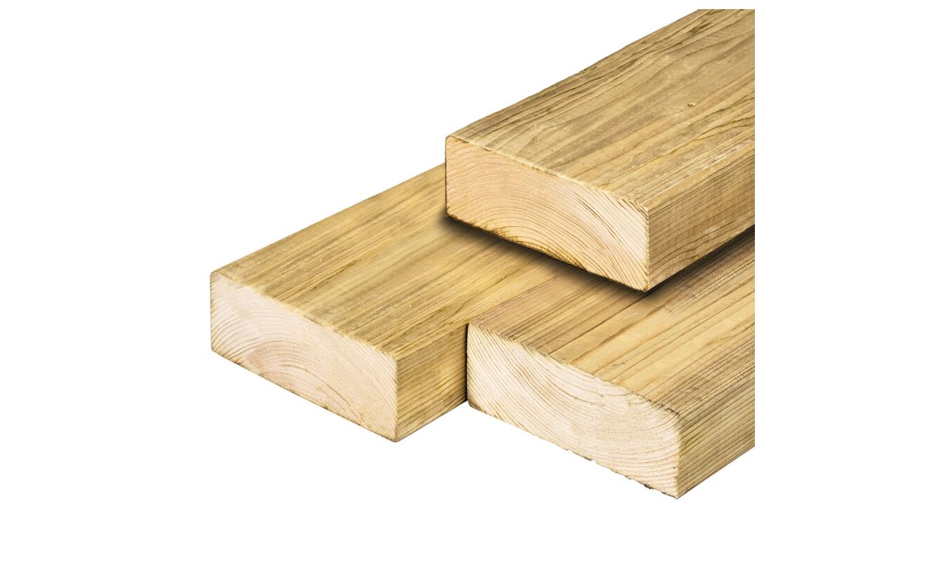 Balk / ligger Noord-Zweeds vuren geimpregneerd 7x19.5x400cm