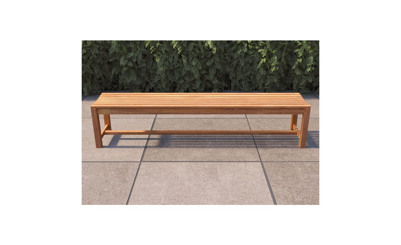 Tuinbank /tennisbank teak Court 200x40cm