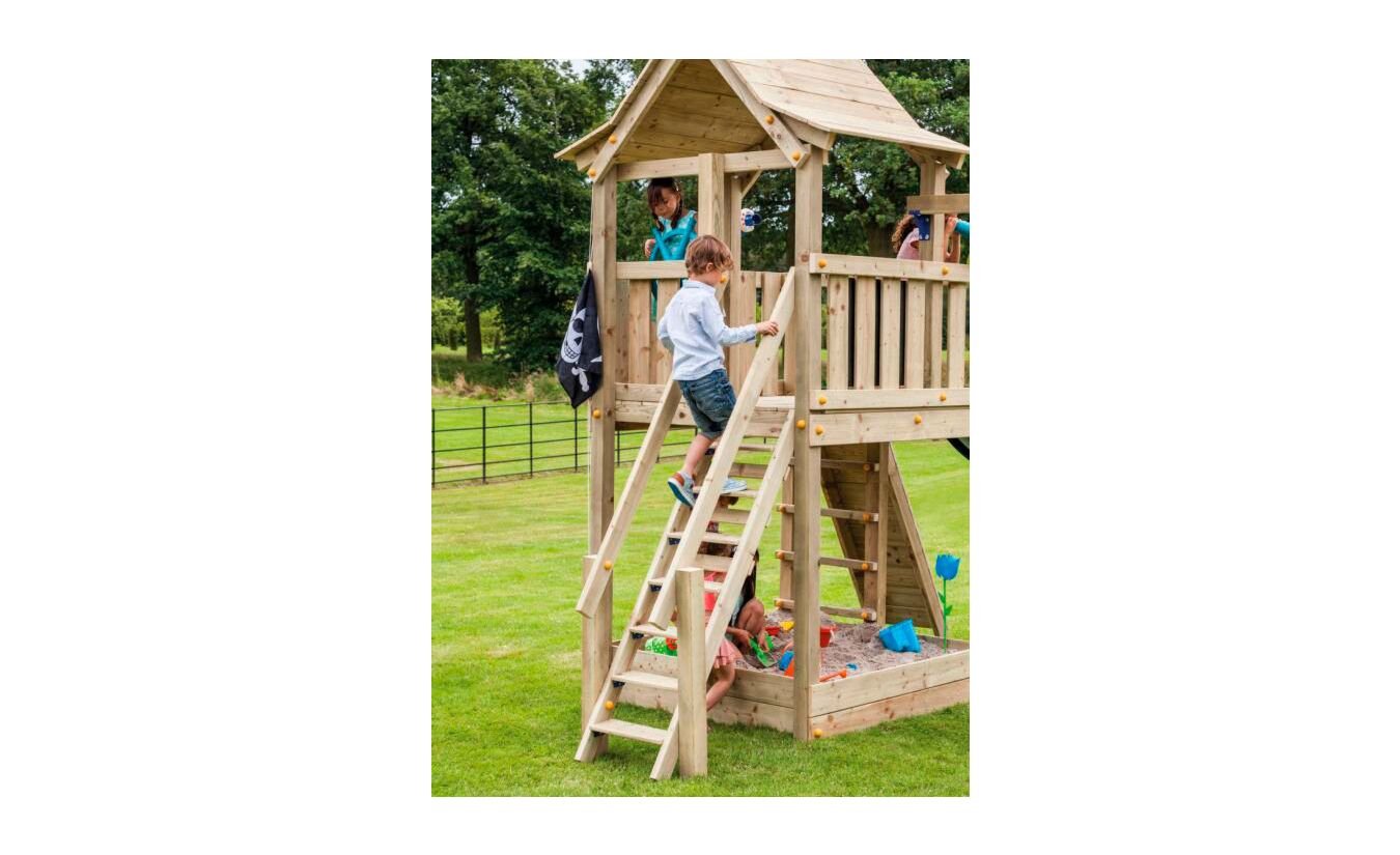 Blue Rabbit trap met leuning