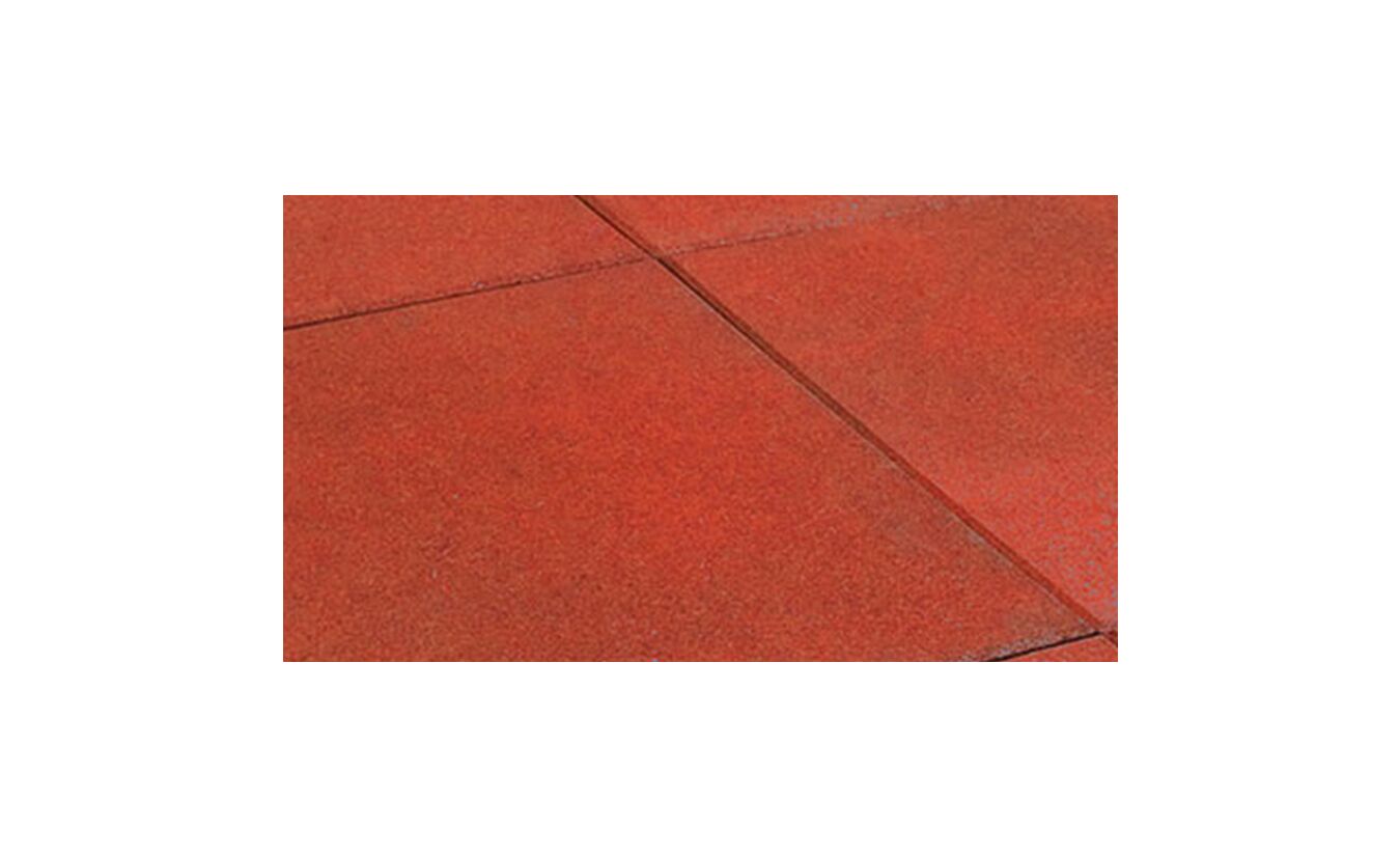 Rubber tegel rood 50x50cm