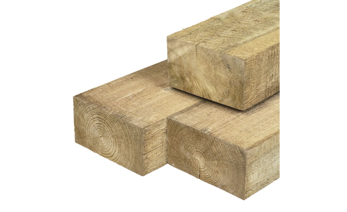 Bielzen geimpregneerd grenen hout 12x22x260cm