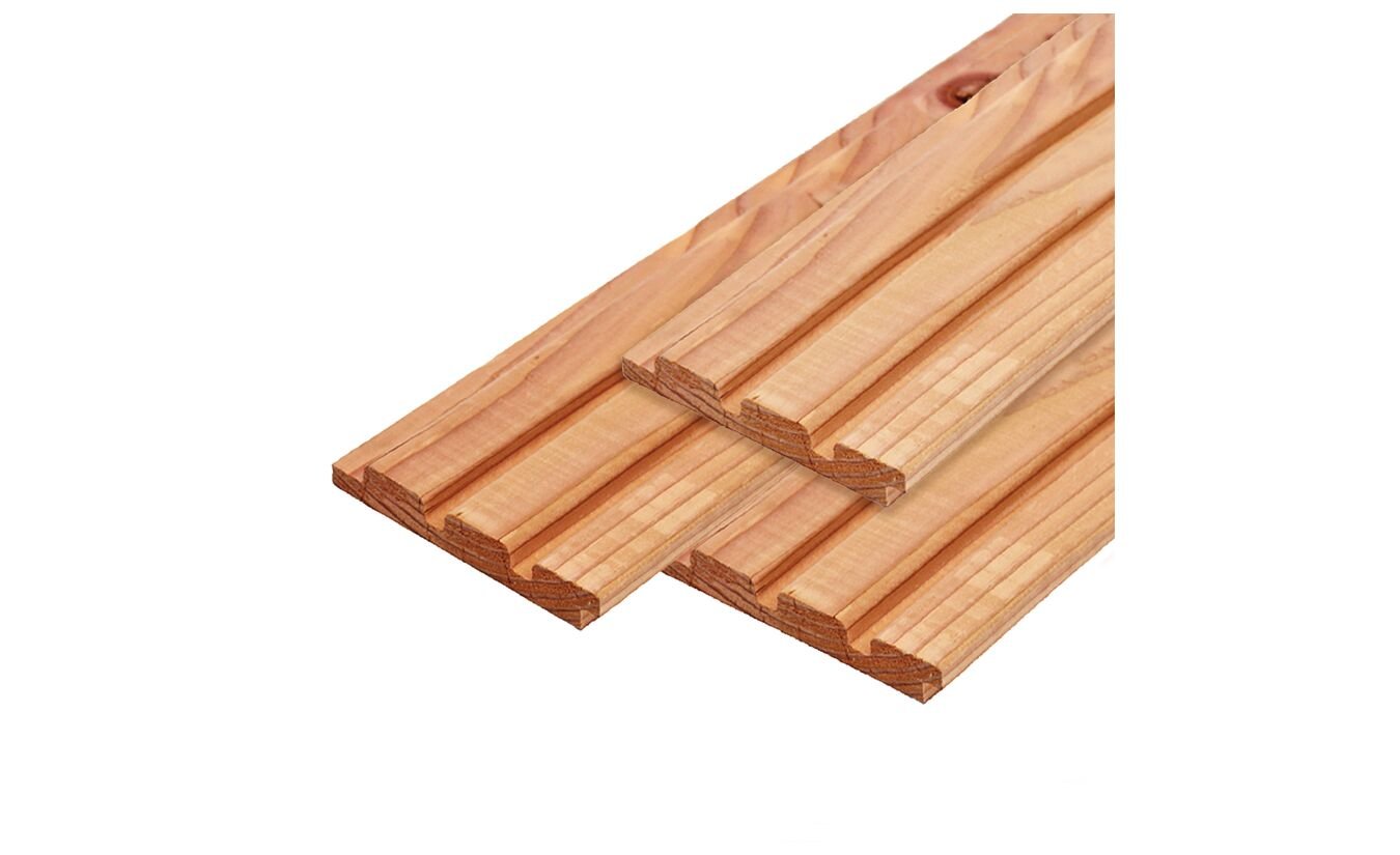 Deens Rabat Red Class Wood - Triple Profiel - 2.2x14x360 cm