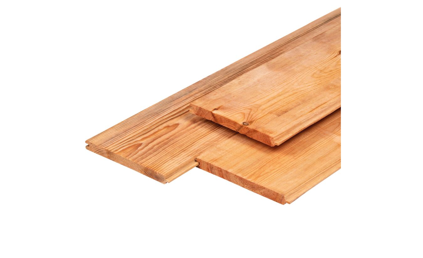 Veer en groef dakbeschot Red Class Wood 1.8x14.5x500cm 