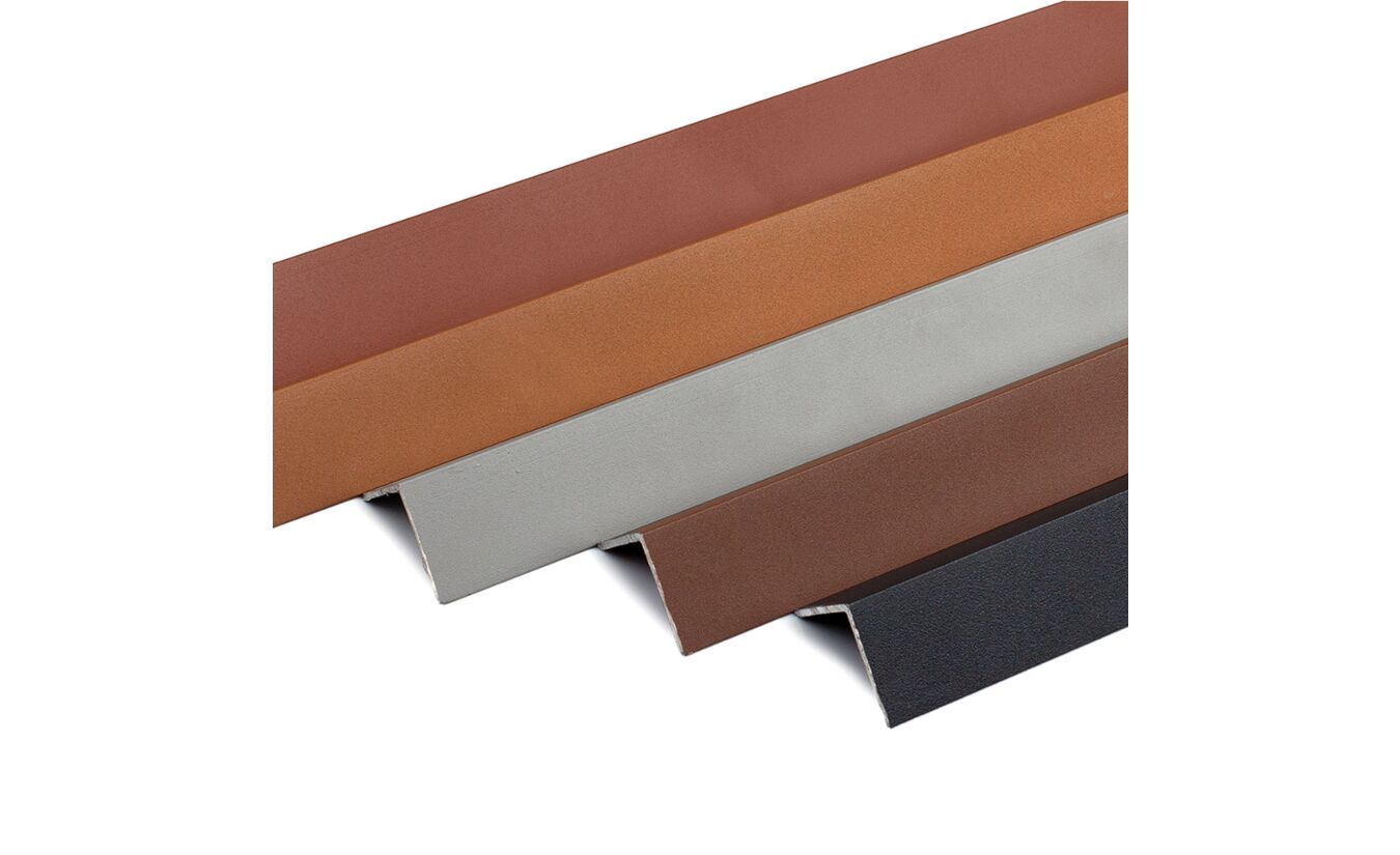 Hoekprofiel voor antraciet WPC composiet 3.8x3.8x220cm