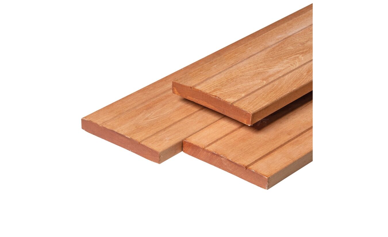 Vlonderplank Bankirai voor hardhouten vlonder 2.8x19x365 cm 