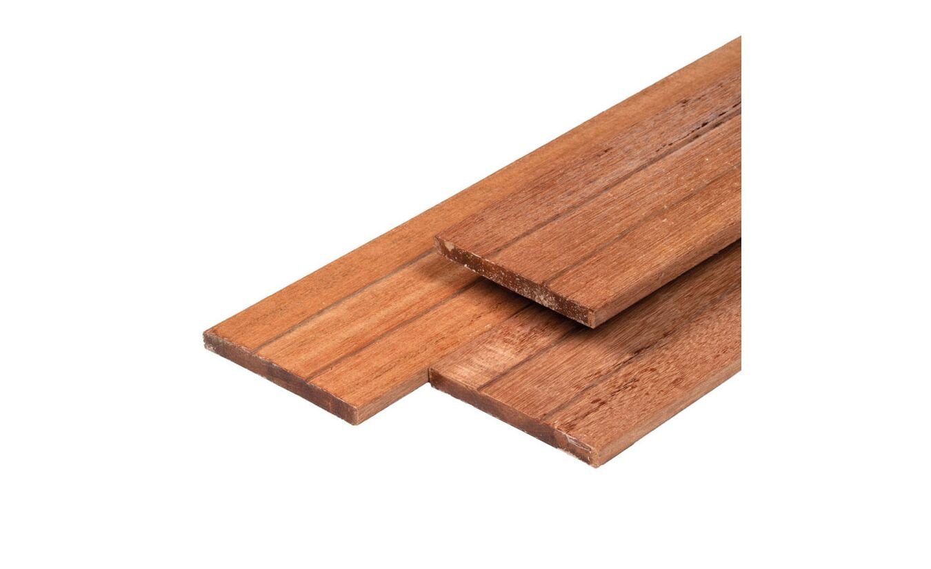 Schuttingplank tuinplank hardhout 1.4x14x195cm