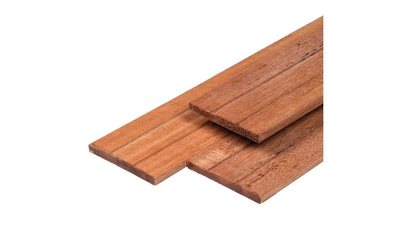 Schuttingplank tuinplank hardhout 1.5x14x335cm