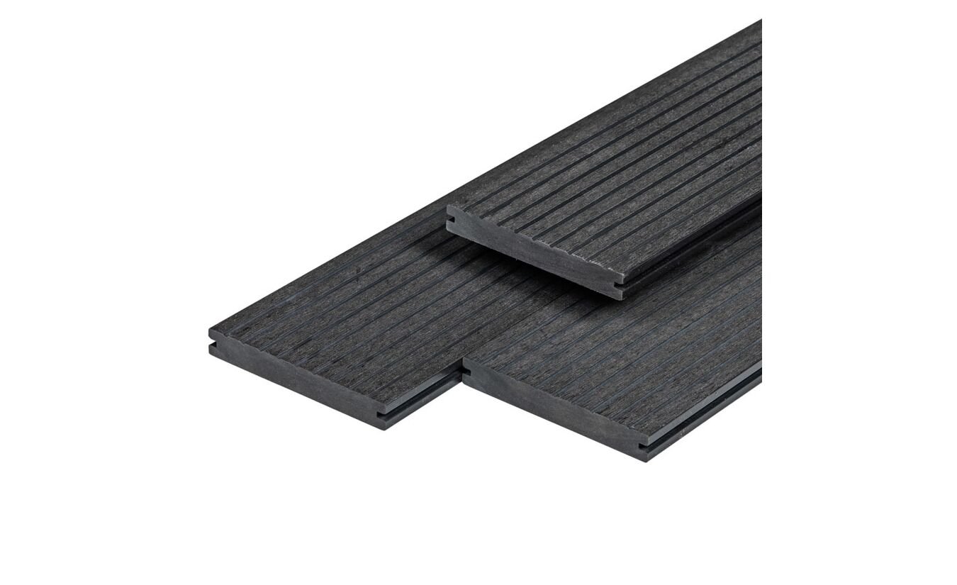Vlonderplank Massief WPC Excellent 2.0x14x400cm Antraciet