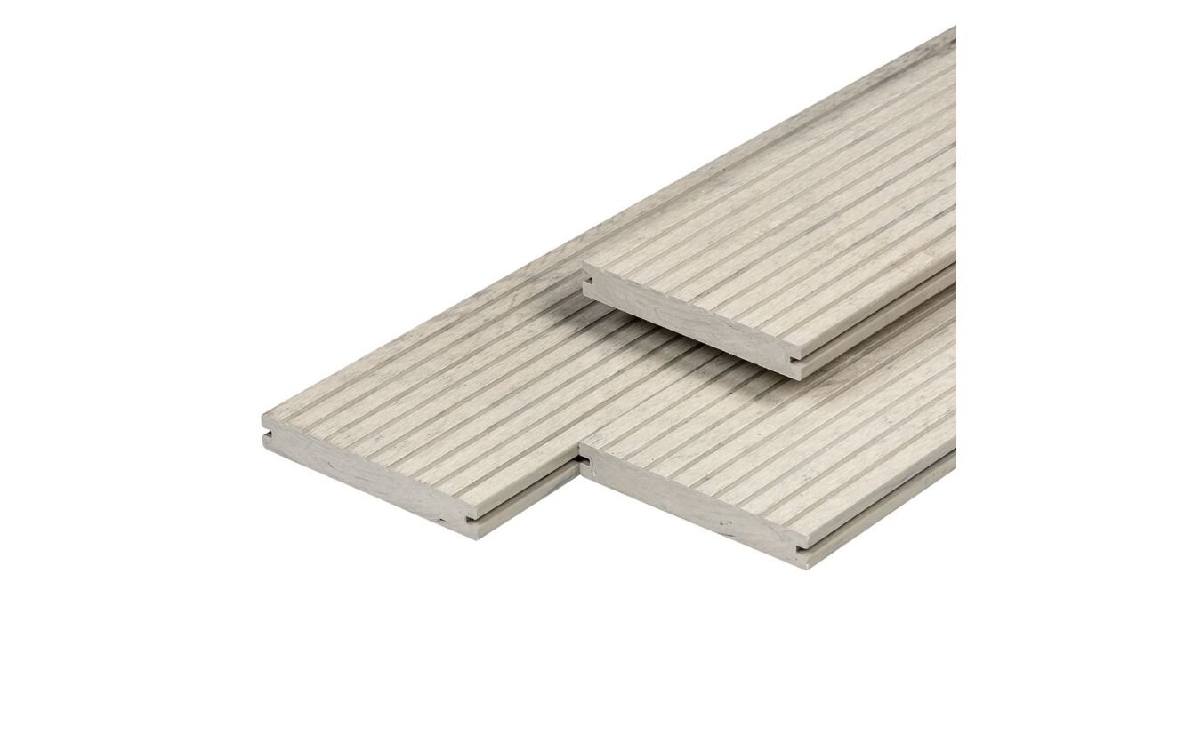 Vlonderplank Massief WPC Excellent 2.0x14x400cm oud grijs