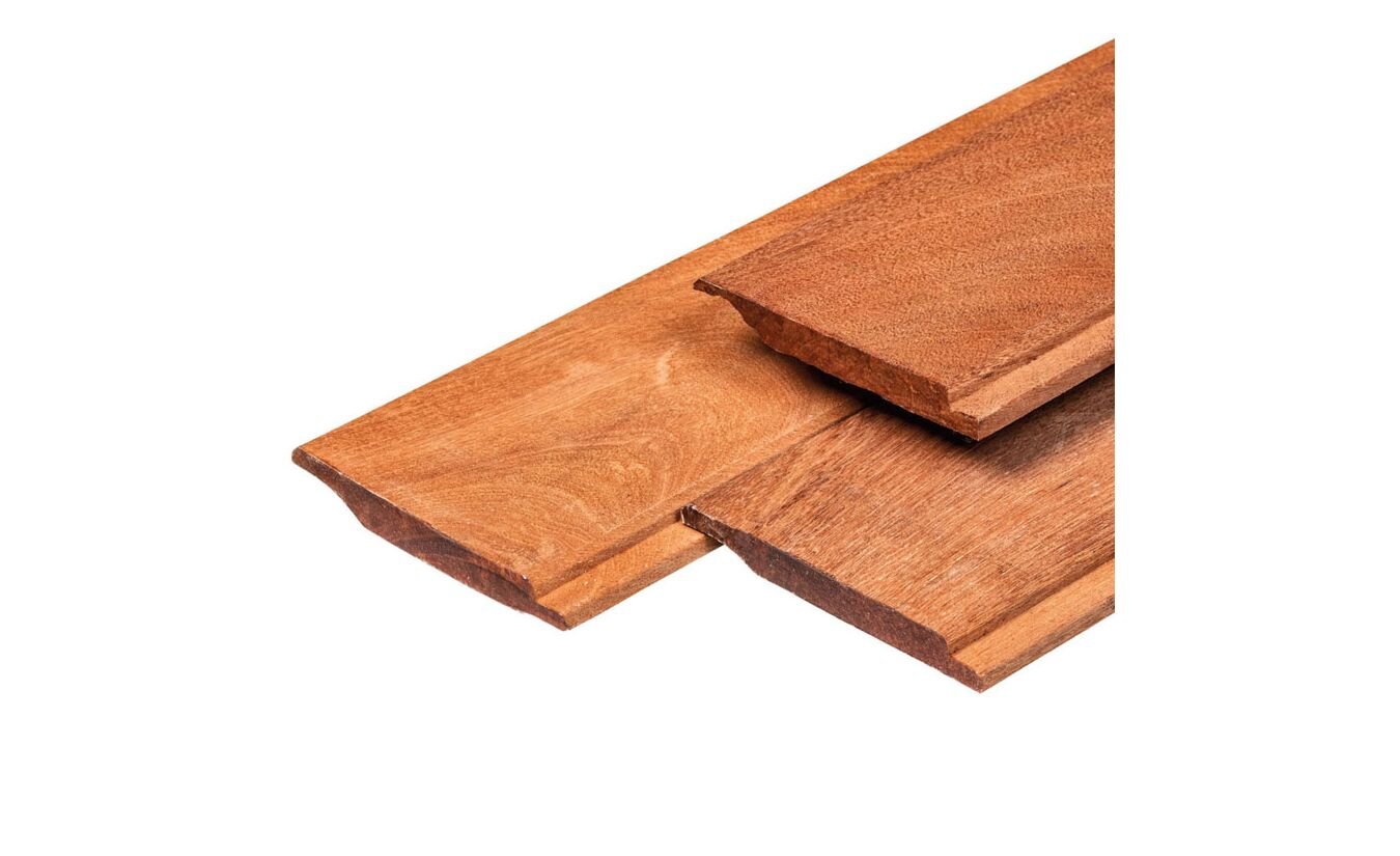 Rabat halfhouts hardhout kapoer 1.6x14x305cm