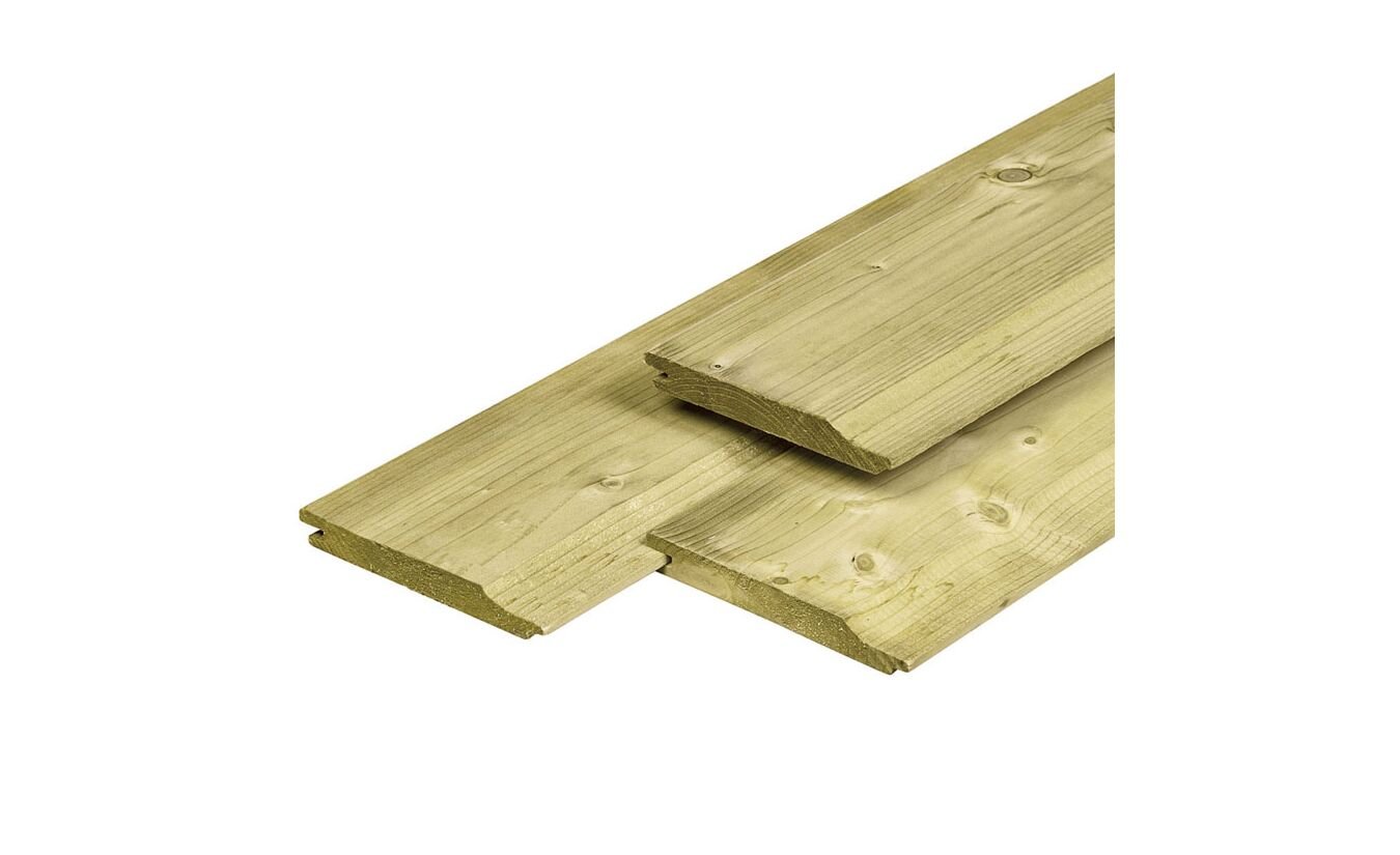Noord-Zweeds vuren rabat 1.9x14.5x240cm geimpregneerd