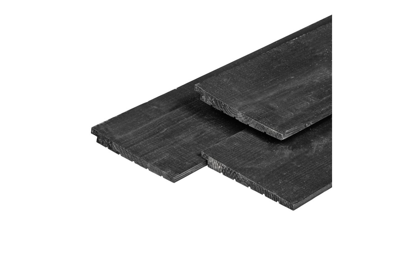 Zweeds Rabat zwart geimpregneerd vuren 2.2x19.5x300cm
