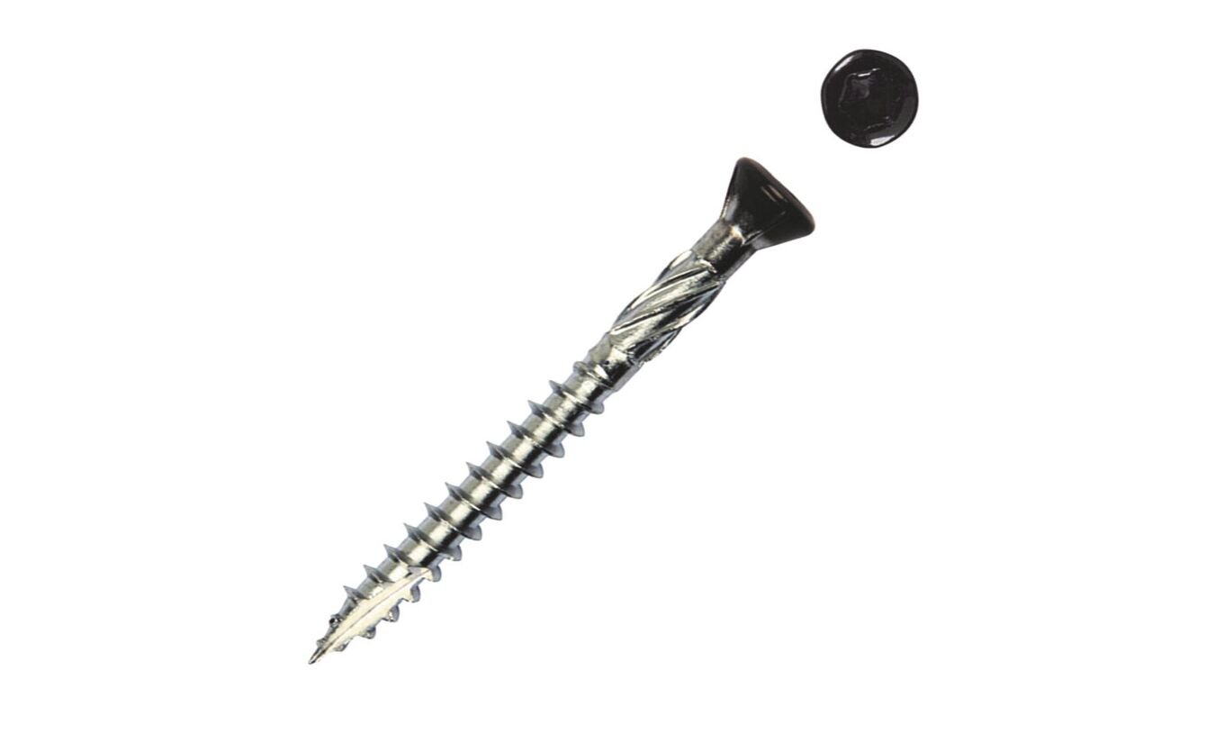 Potdekselschroef rvs en zwarte kop 4x40mm 200 stuks