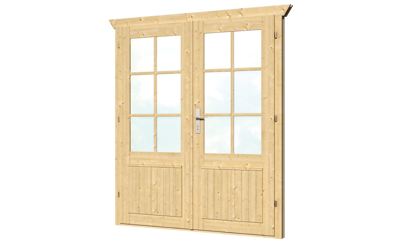 Dubbele deur met raam 159x190cm