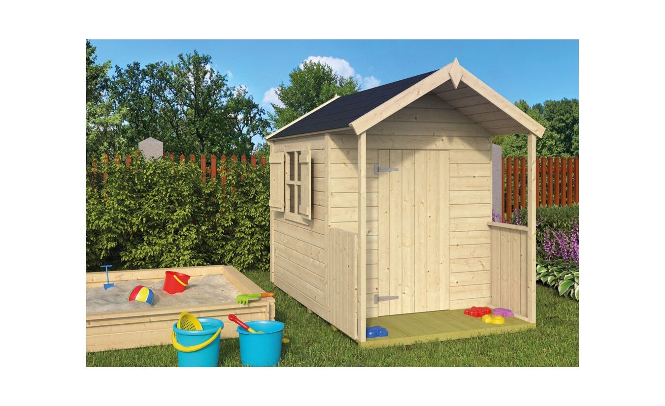 Houten speelhuisje Pinokkio B115xD140cm