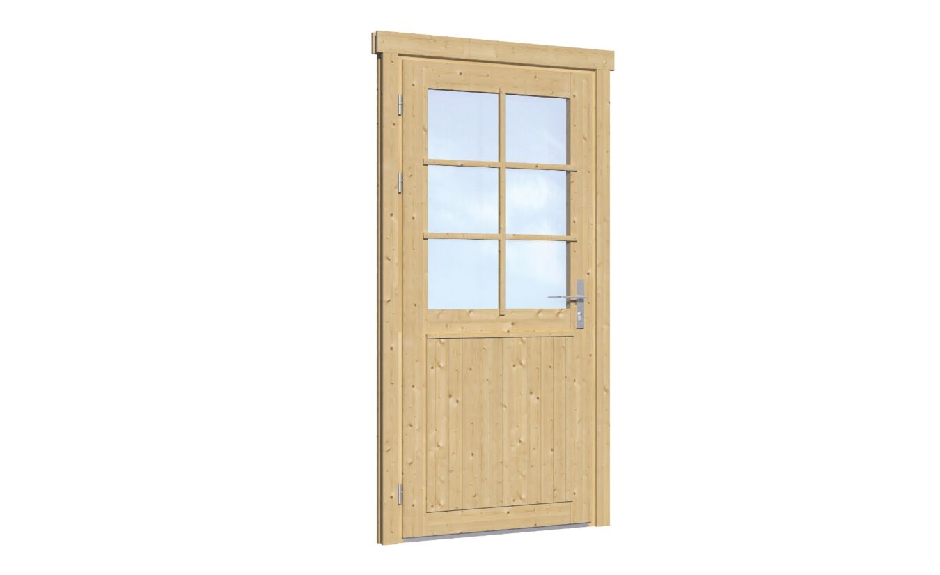 Enkele deur met dubbel glas linksdraaiend 99x209cm