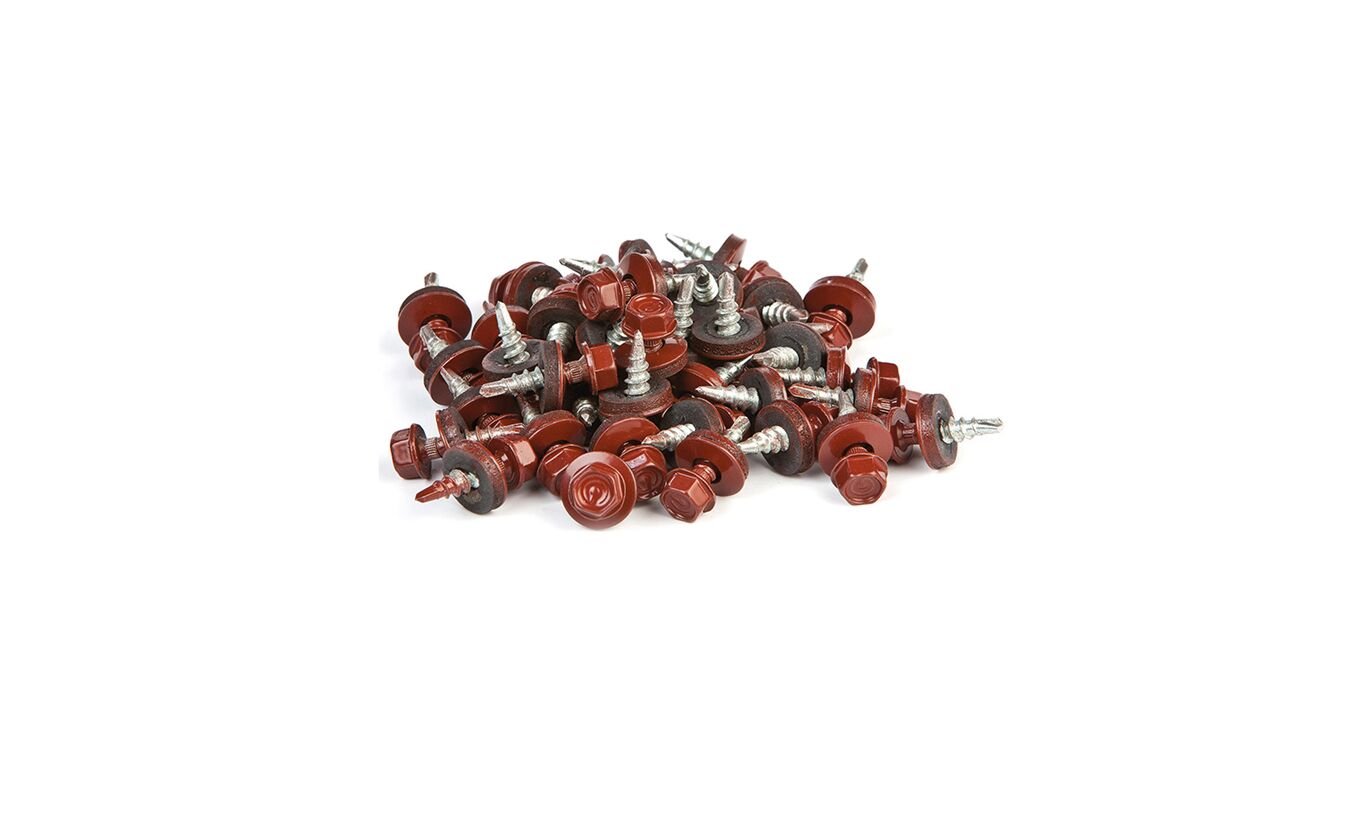 Aquapan / Easypan schroeven rood - 40 stuks