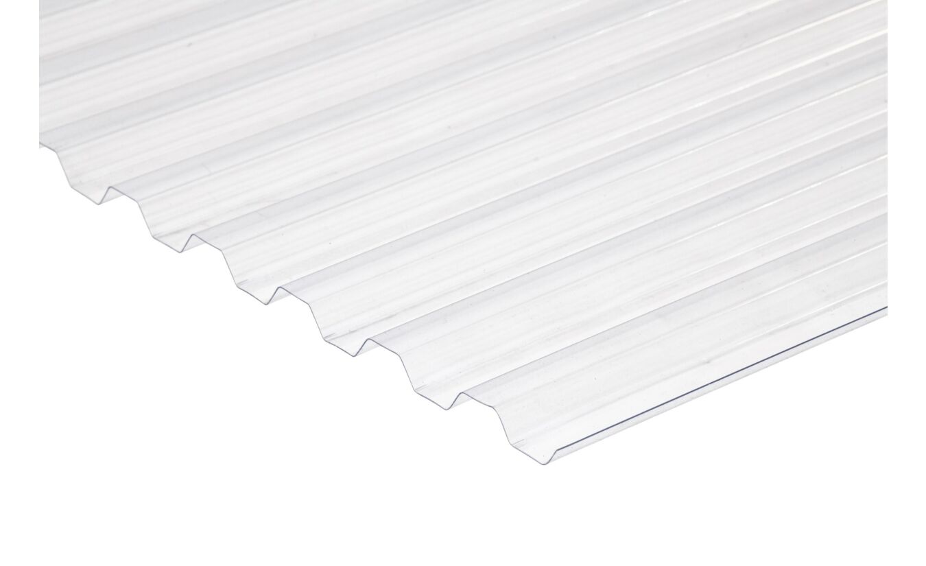 PVC dakplaat doorzichtig/helder D0.8mmxL260xB109cm