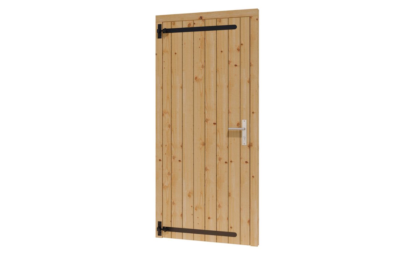 Enkele opgeklampte deur lariks douglas B86.6xH199.6cm