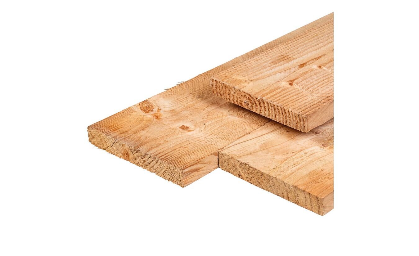 Steigerplank Lariks Douglas tuinplank ongeschaafd 3.0x20cm