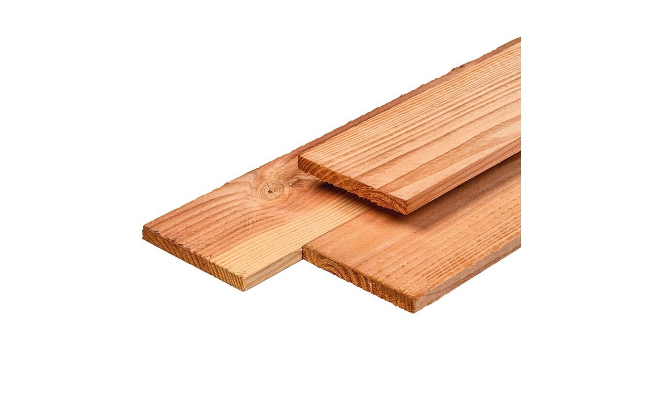 Tuinplank Lariks Douglas 1.6x14x400cm schuttingplank