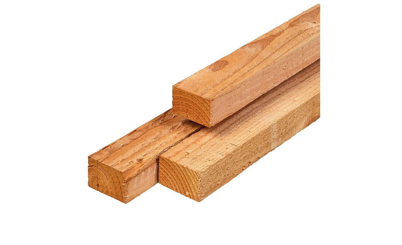 Balk Lariks Douglas timmerhout 4.5x7.5x400cm ongeschaafd