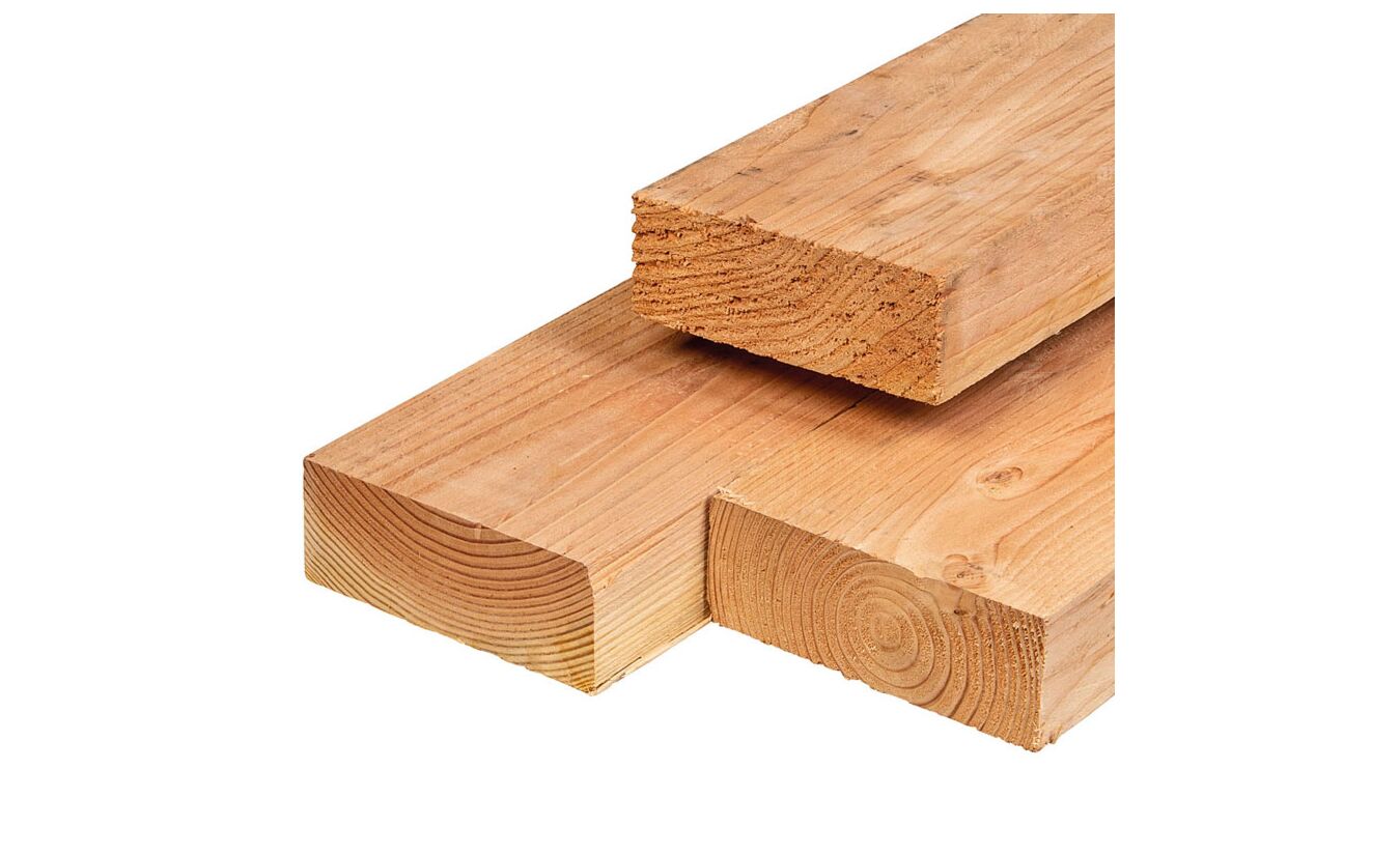 Balk Lariks Douglas timmerhout 7x20x400cm ongeschaafd