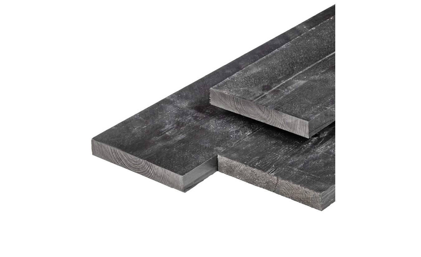 Tuinplank zwart geimpregneerd douglas 2.2x20x400cm