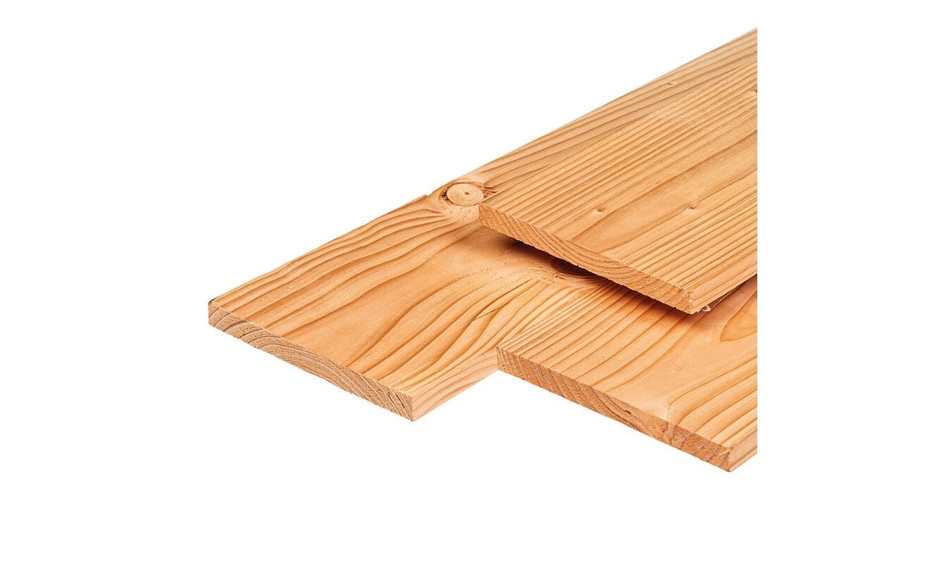 Plank Lariks Douglas 1.9x19x400cm tuinplank glad geschaafd