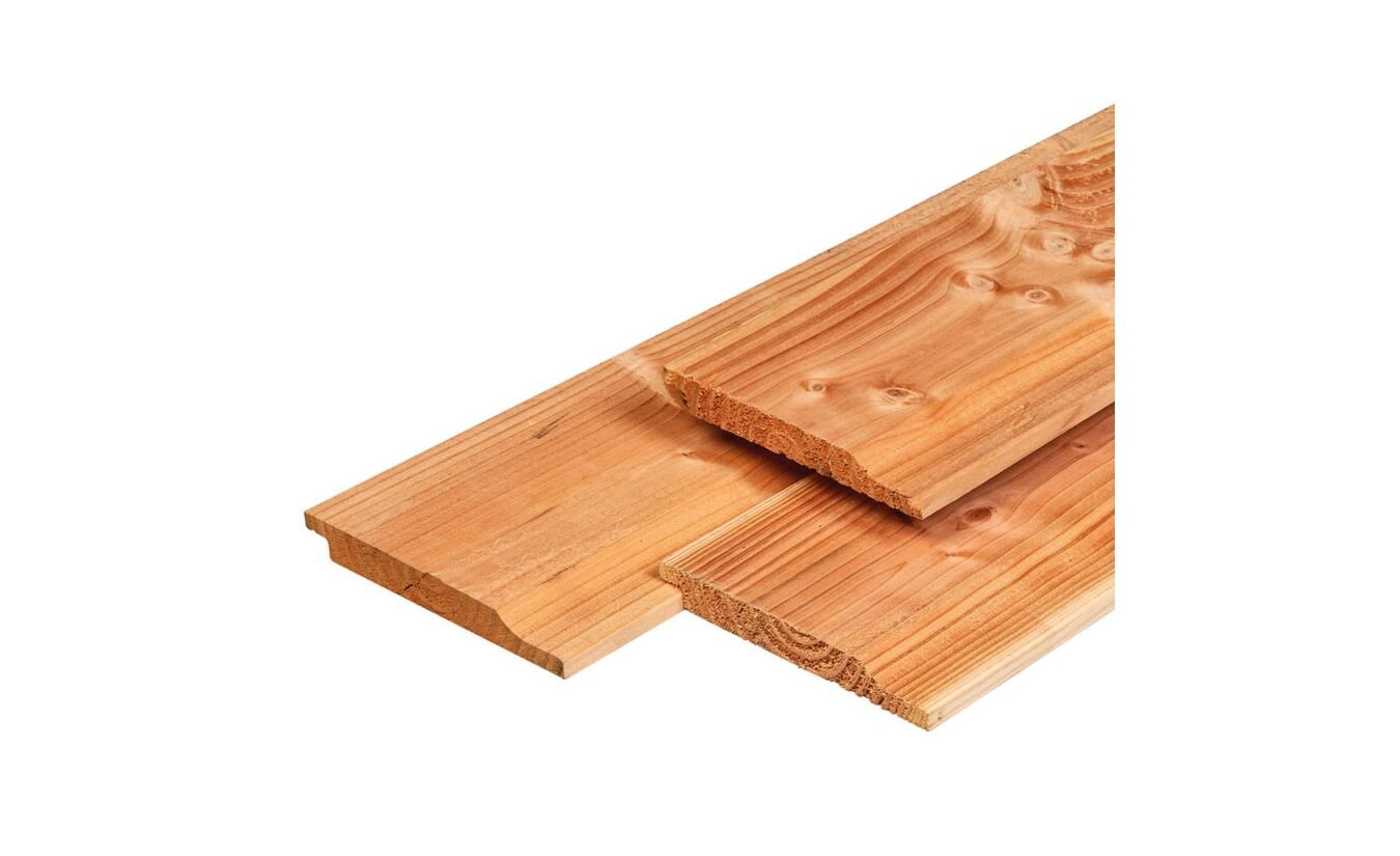 Rabat delen halfhouts Lariks/Douglas 1.8x14.5x300cm