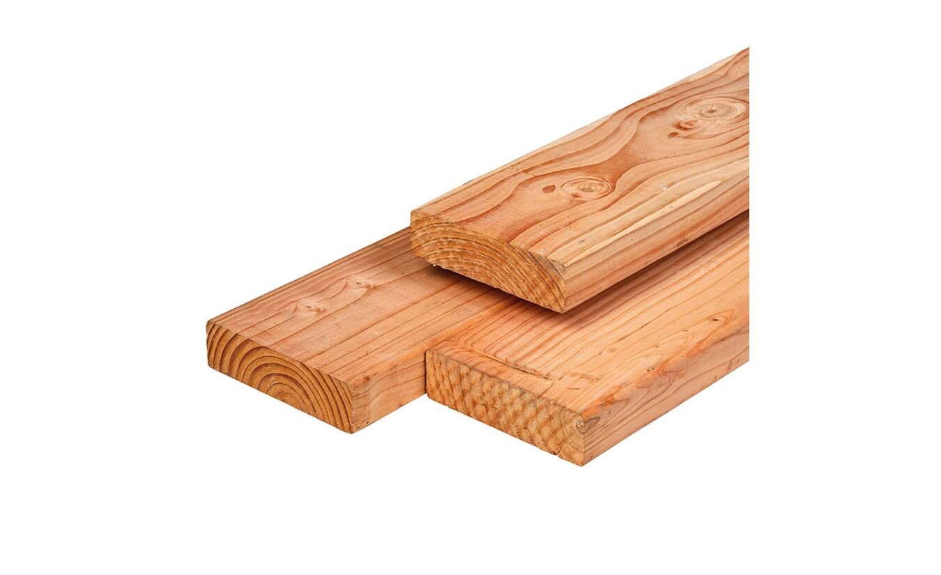 Lariks Douglas constructie balk 4.5x16x400cm geschaafd