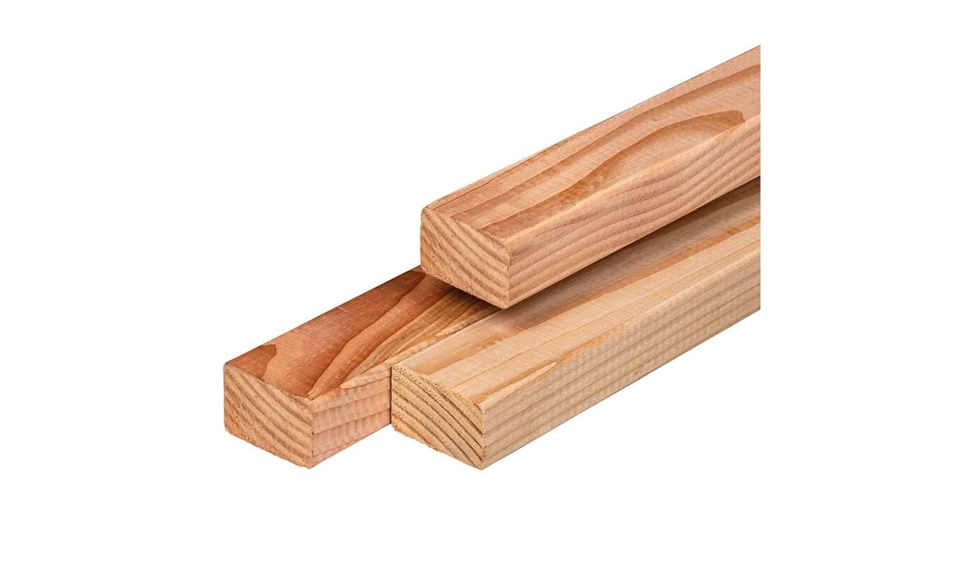 Lariks Douglas constructie balk 4.5x7cm geschaafd