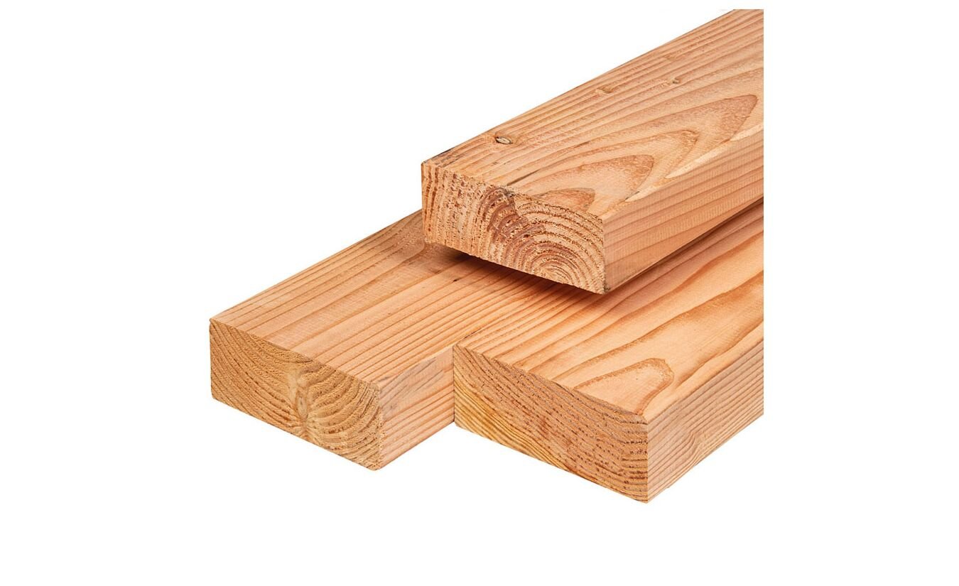 Lariks Douglas constructie balk 6.5x16x500cm geschaafd