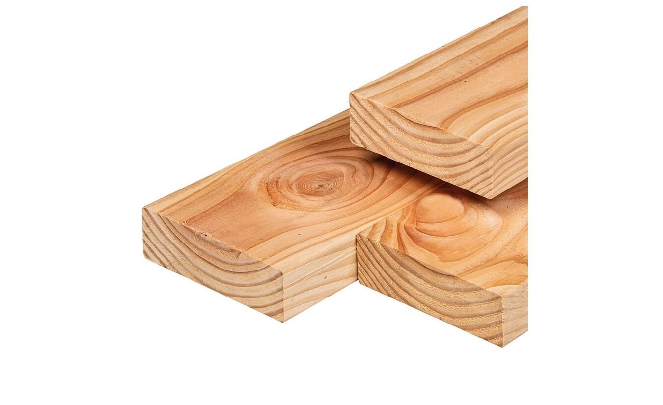 Lariks Douglas constructie balk 6.5x19cm geschaafd