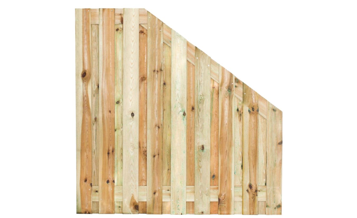 Tuinscherm verloop Vasse 19-planks 180x180cm