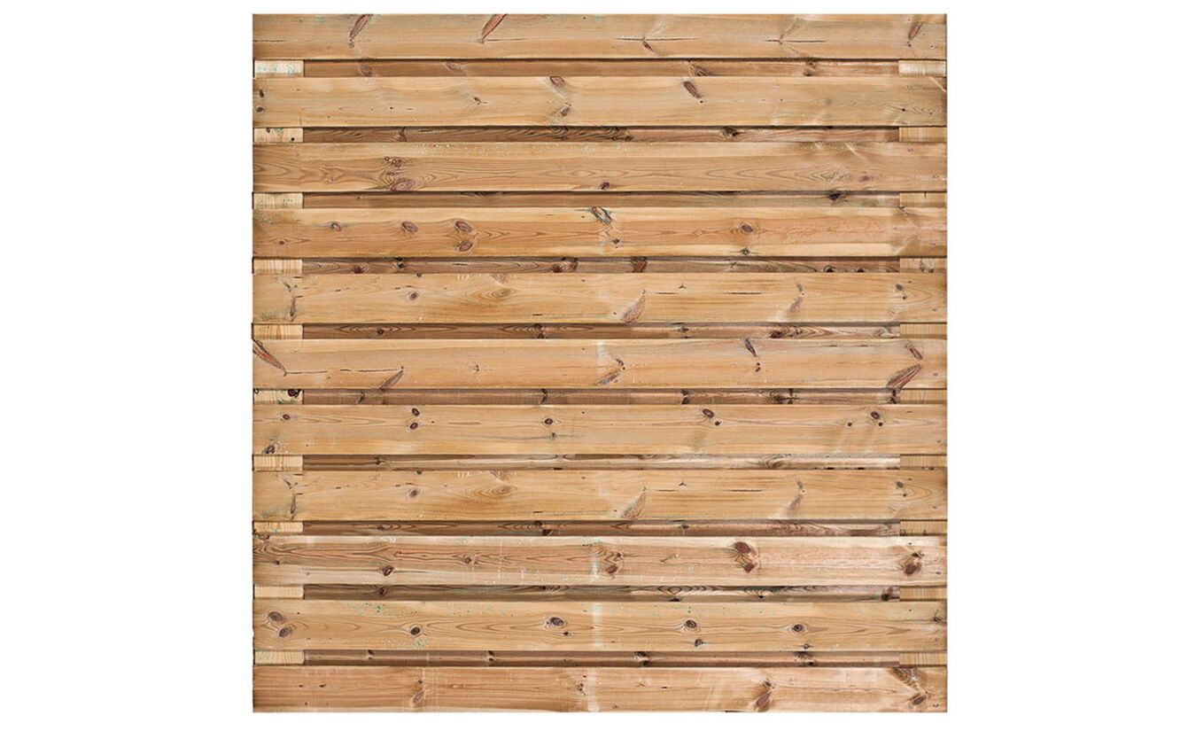 Tuinscherm Tilburg horizontaal 23-planks 180x180cm