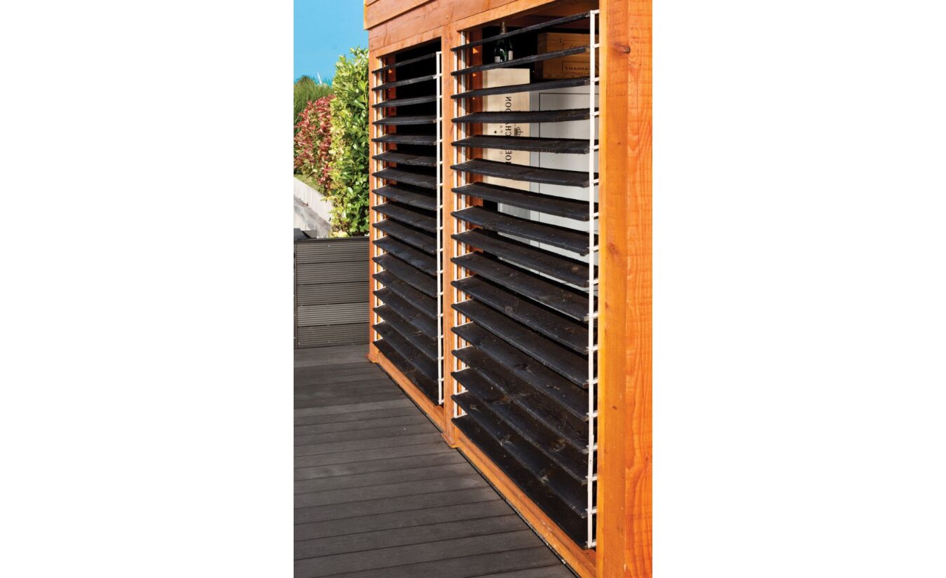 Flex Fence voor planken schutting met draaibare lamellen 220cm
