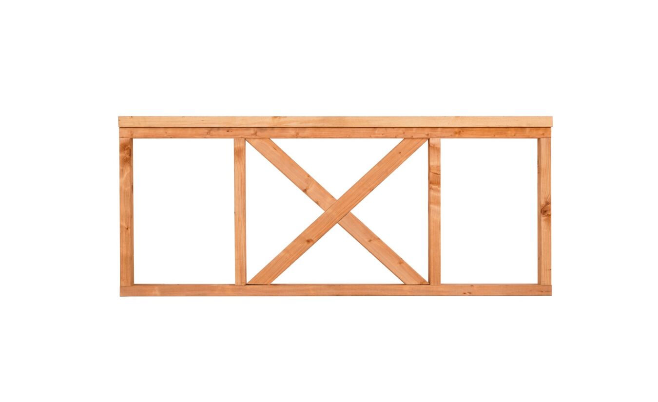 Kruishekwerk Red Class Wood 75x200cm