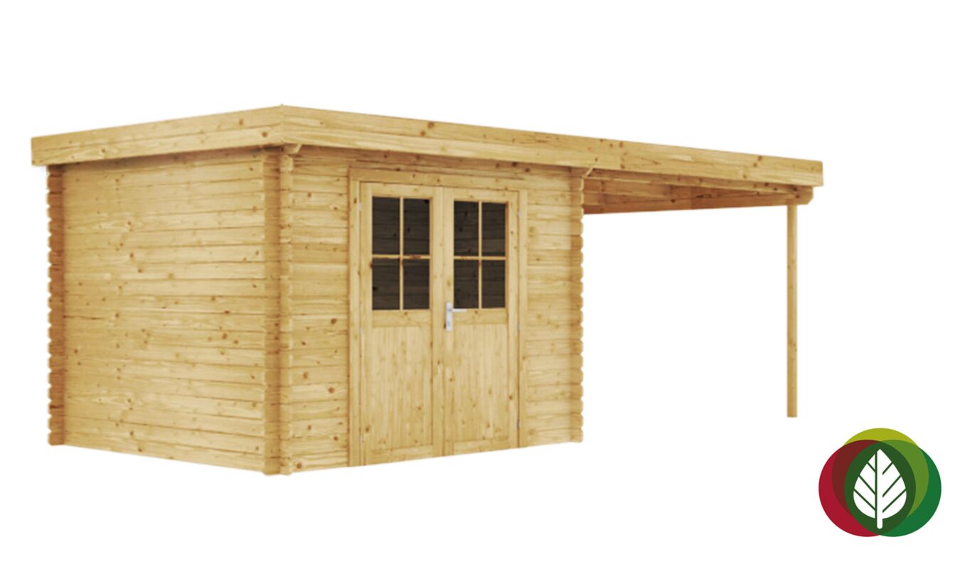 Blokhut Aken 28mm 650x300cm - Duxwood