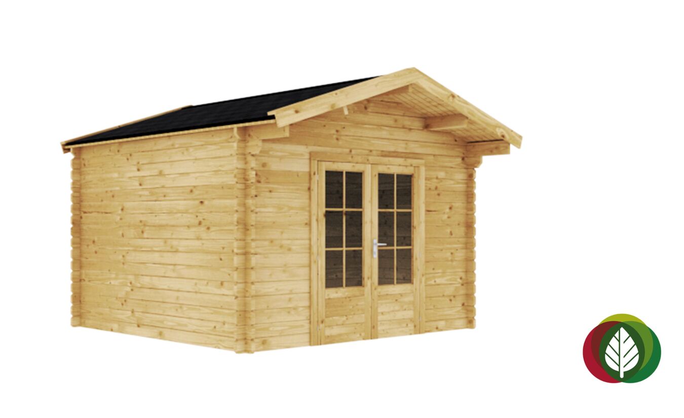 Blokhut Gonesse 45mm 350x350cm - Duxwood