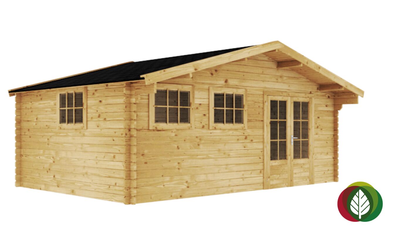Blokhut Meppel 45mm 600x400cm - Duxwood