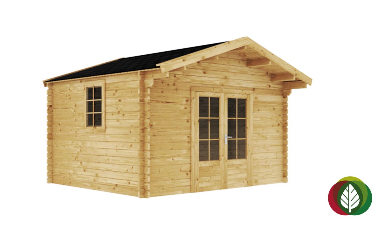 Blokhut Rians 45mm 400x350cm - Duxwood