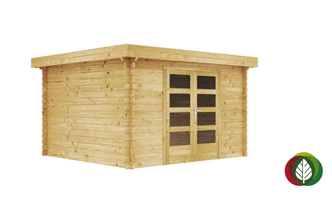 Blokhut Stuben 45mm 350x350cm - Duxwood