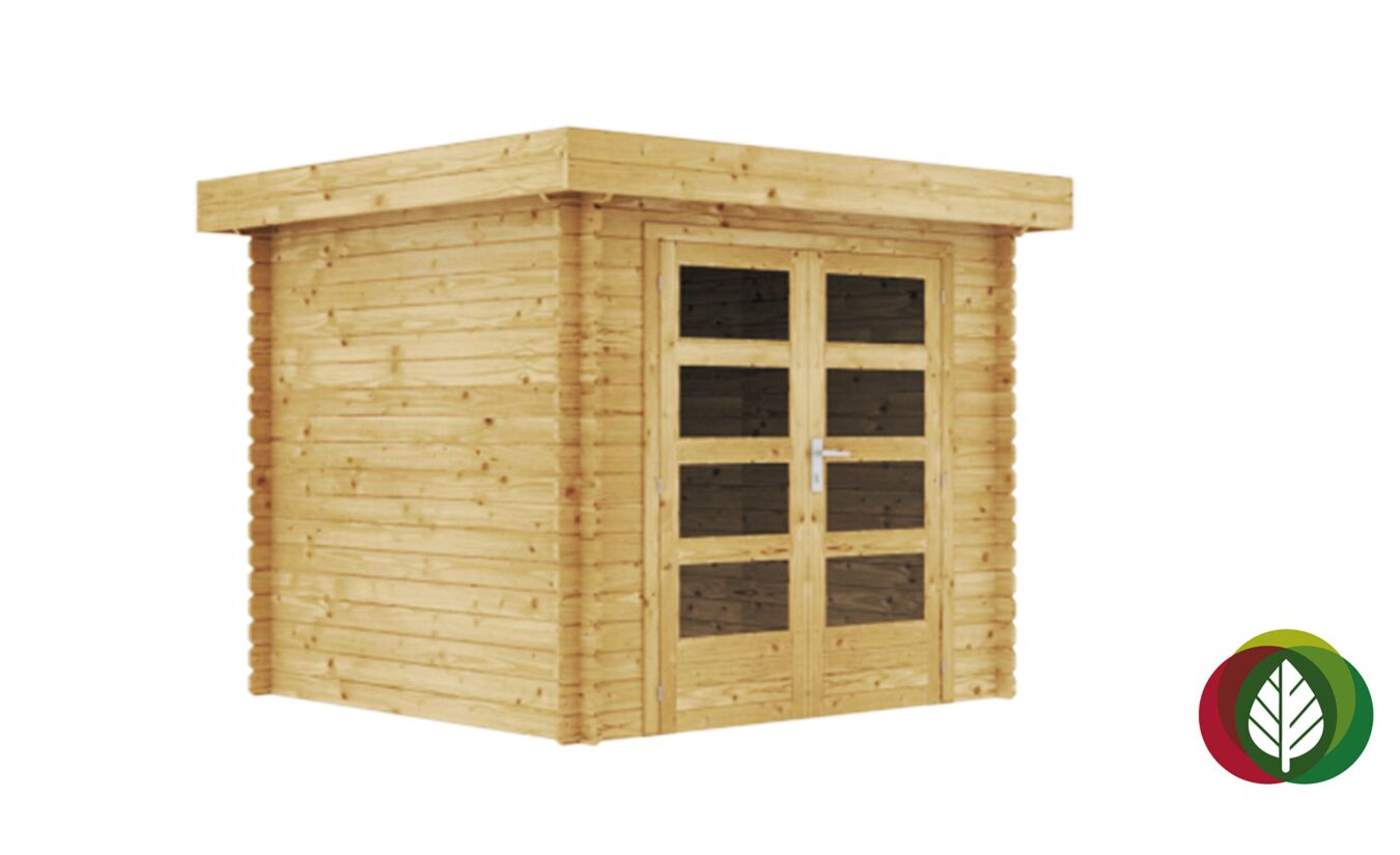 Blokhut Tallin 28mm 250x250cm - Duxwood