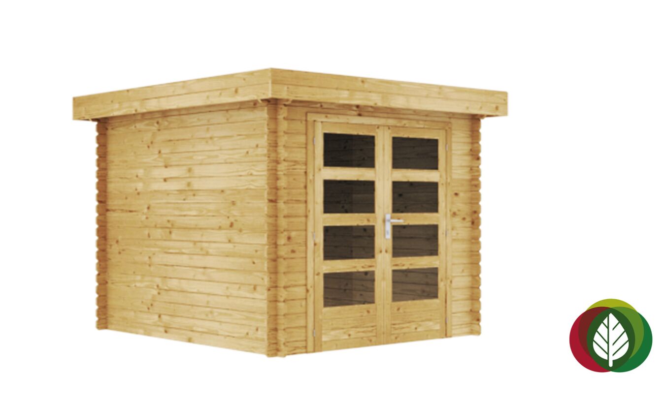 Blokhut Telfs 28mm 250x300cm - Duxwood