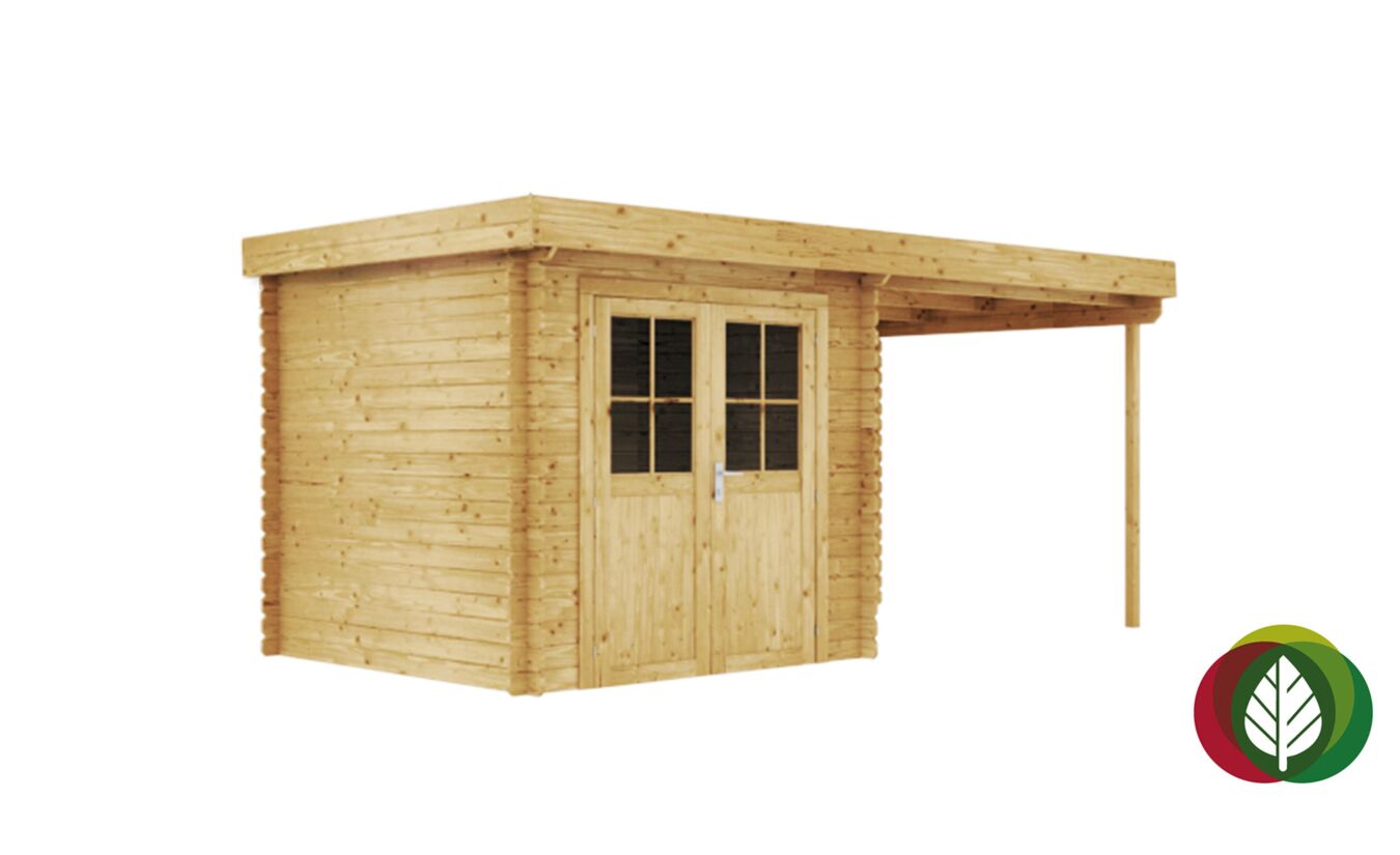 Blokhut Victoria 28mm 500x250cm - Duxwood